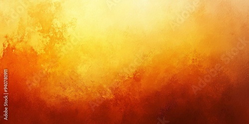 Vibrant Abstract Background in Fiery Orange and Golden Yellow with Subtle Texture