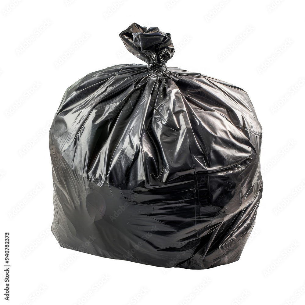Trash Bag Isolated on a Transparent Background Trash Bag Isolated on a Transparent Background