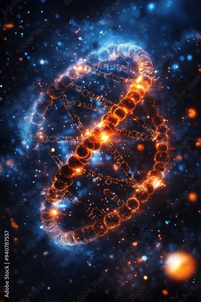 advanced biology taxonomy paired with futuristic biochemistry data