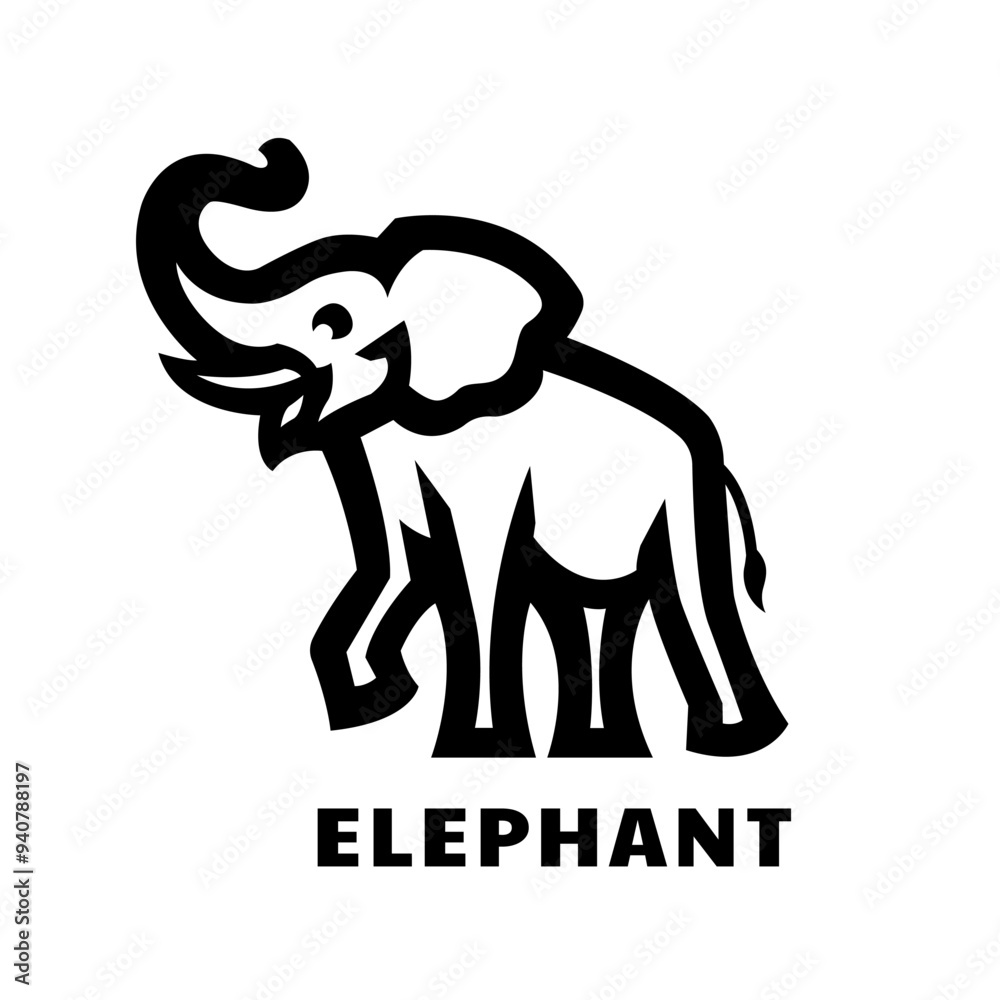 Obraz premium Elephant logo, symbol.