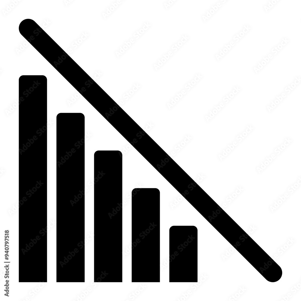 burndown chart, visualization, product management, report, analysis, graph solid or glyph icon