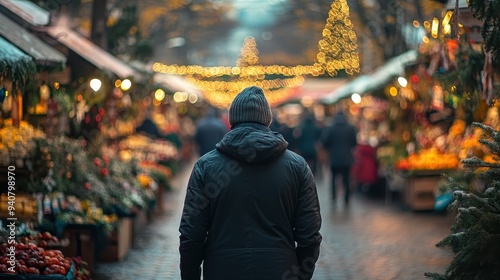 Enchanting Christmas Market Stroll Through a Magical Winter Wonderland