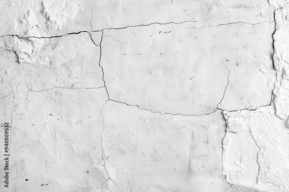 Fototapeta premium Abstract vintage white cement concrete floor texture, showcasing a seamless grunge design with intricate details of natural stone, ideal for backgrounds and artistic applications.