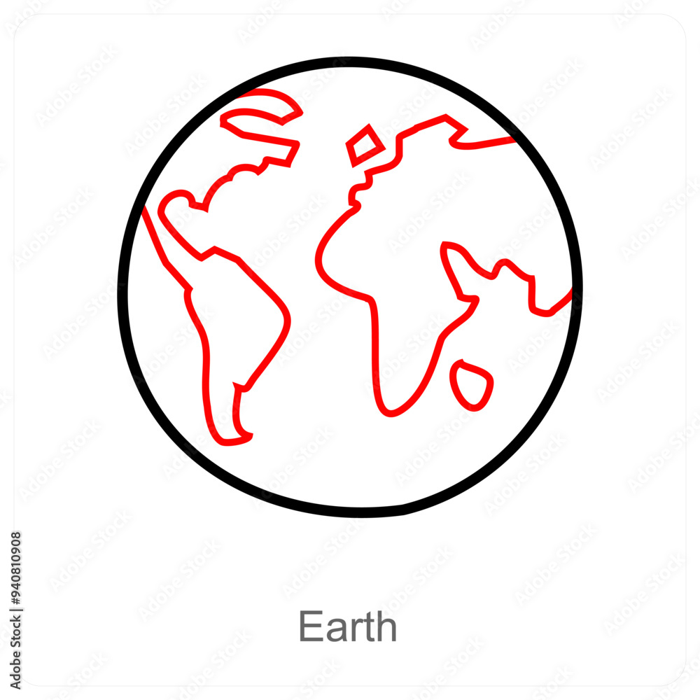 Earth and environment icon concept Earth and environment icon concept
