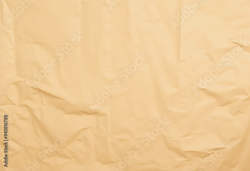 Brown crumpled paper page texture abstract, background