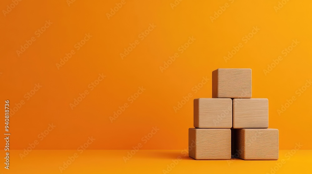 Business concept on wooden cube, bold typography, 3D illustration Business concept on wooden cube, bold typography, 3D illustration