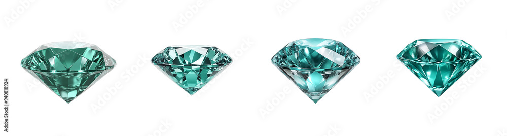 A collection of sparkling blue diamonds isolated on a transparent background, perfect for luxury, wealth concepts, or celebration themes A collection of sparkling blue diamonds isolated on a transparent background, perfect for luxury, wealth concepts, or celebration themes