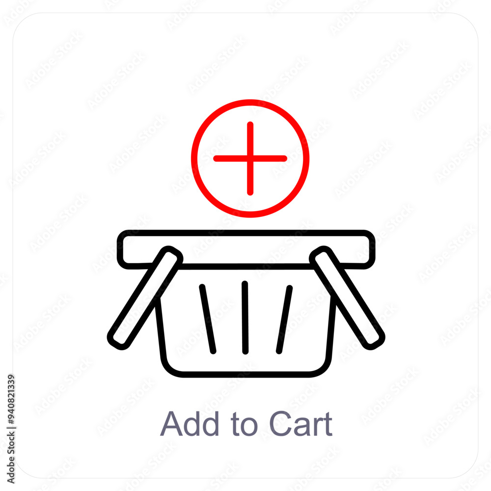 Add To Cart icon concept Add To Cart icon concept