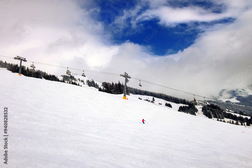 Saalbach, Austria ski slope Saalbach, Austria ski slope