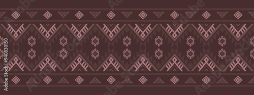 Ancient echoes Aztec geometric seamless patterns southwest Navajo Native American tribal ethnic colorful for textile printing