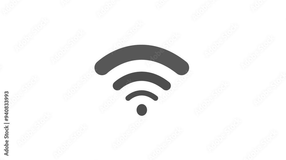 WIFI, icon, flashes, video 4k animation. WIFI symbol motion design for web design, mobile apps, up design. Wireless technology concept, sign. WIFI, icon, flashes, video 4k animation. WIFI symbol motion design for web design, mobile apps, up design. Wireless technology concept, sign.
