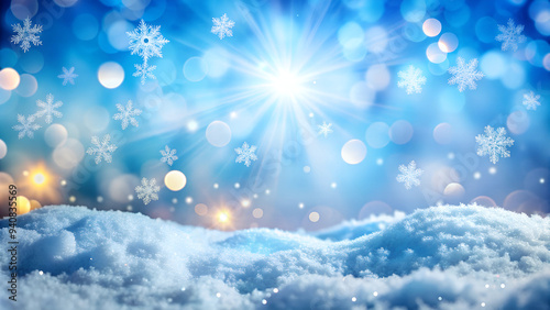 Christmas background with snowflakes. 