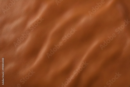 A rich tan leather texture with natural imperfections and a soft sheen, AI Generated