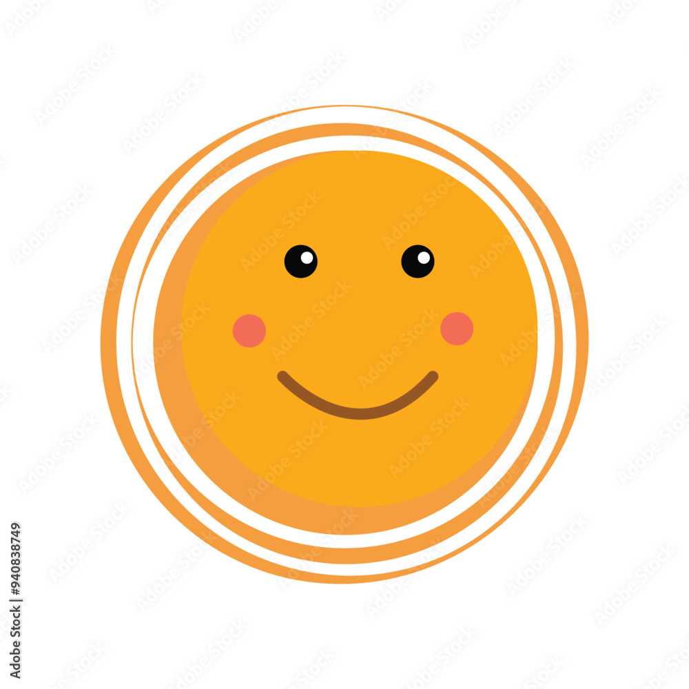 Fototapeta premium Sun icon vector. The Weather category. summer, sunlight.