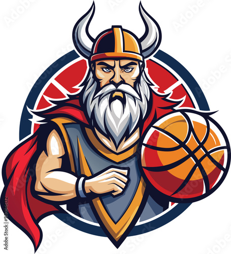 viking warrior mascot logo
