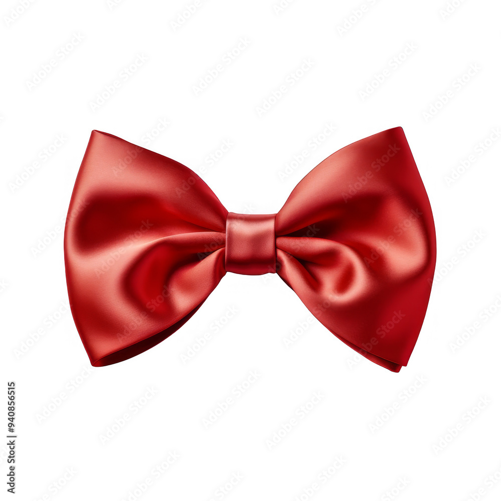 Red Bow Isolated on a Transparent Background Red Bow Isolated on a Transparent Background