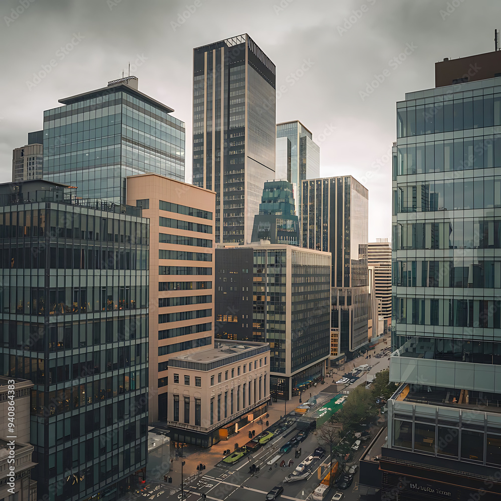 Fototapeta premium downtown city