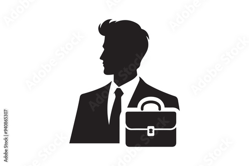 corporate businessman silhouette