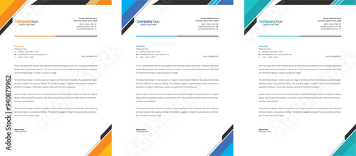 A4 Letterhead Templates Design
