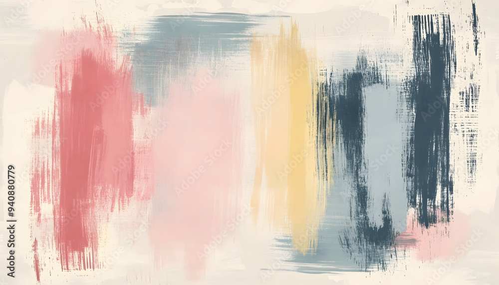 Random brush strokes in muted colors on a plain background, offering an artistic yet minimalist vibe Random brush strokes in muted colors on a plain background, offering an artistic yet minimalist vibe