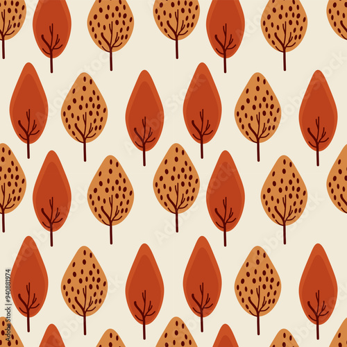 Autumn vector ilustration seamless patern.Great for textile,fabric,wrapping paper,and any print.