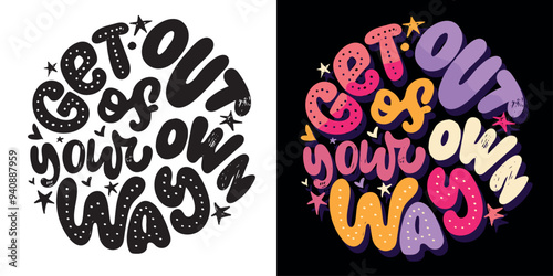 Cute hand drawn doodle lettering quote. Lettering for t-shirt design, mug print, bag print, clothes fashion. 100% hand drawn vector image.