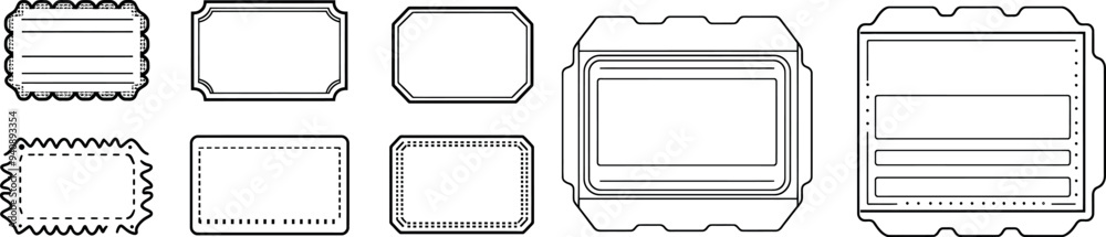 Modern illustration of ticket line icons. Coupon ticket. Sale coupon. Modern illustration of ticket line icons. Coupon ticket. Sale coupon.