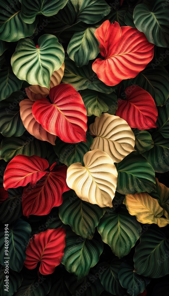 custom made wallpaper toronto digitalColorful leaves
