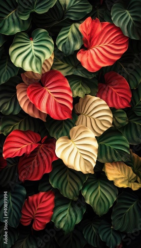 Wallpaper Mural Colorful leaves Torontodigital.ca