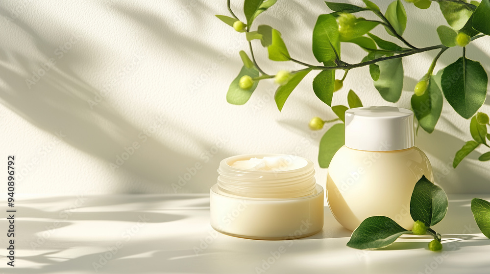 Embrace the purity of nature with fresh green leaves and glass bottles, perfect for a clean beauty routine.
Embrace the purity of nature with fresh green leaves and glass bottles, perfect for a clean beauty routine.
