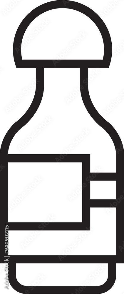Bottle Packaging Line Icon Bottle Packaging Line Icon