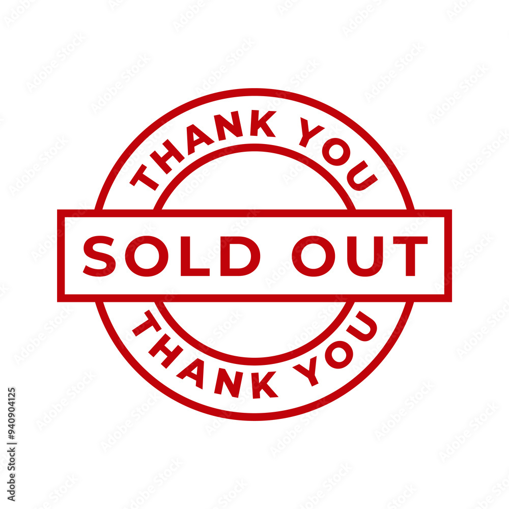 Sold stamp logo. Vector illustration for web design Sold stamp logo. Vector illustration for web design