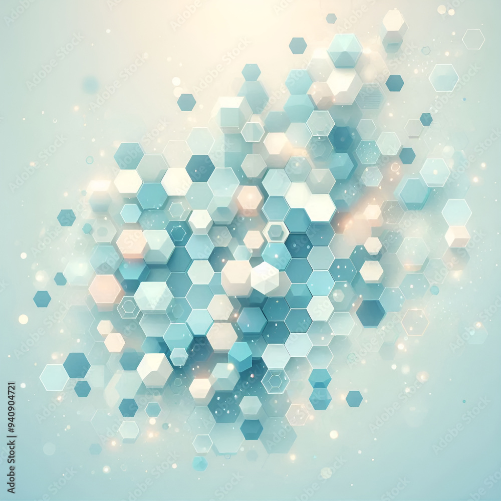 Abstract colorful hexagon pattern and texture with hexagonal elements background by AI generative Abstract colorful hexagon pattern and texture with hexagonal elements background by AI generative