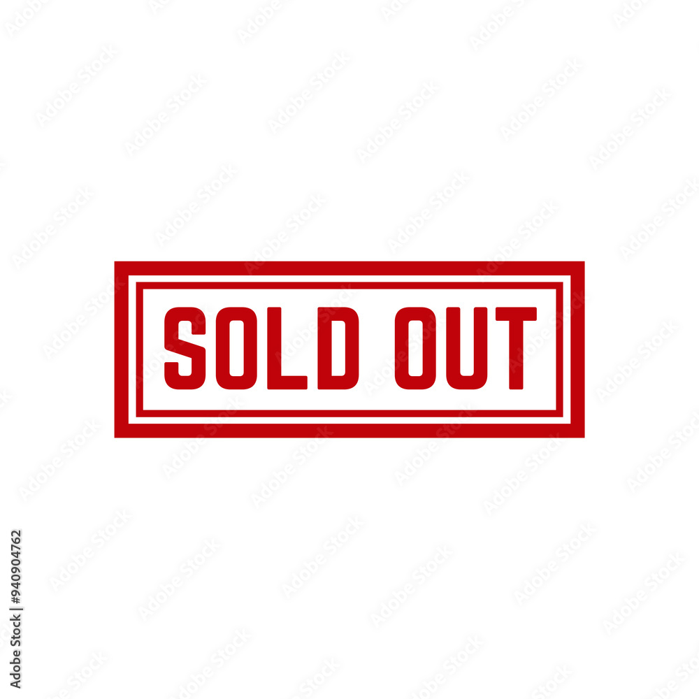 Sold stamp logo. Vector illustration for web design Sold stamp logo. Vector illustration for web design