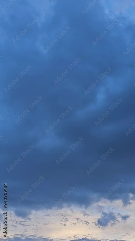 Dark sky before thunderstorm and dramatic black cloud before rain Dark sky before thunderstorm and dramatic black cloud before rain