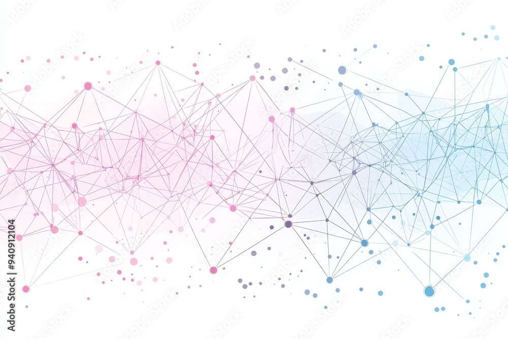 The structure of a molecule. The structure of an atom. The structure of a neuron. Scientific concept for your design. Lines with dots. Medical, technology, chemistry, science background. Modern
