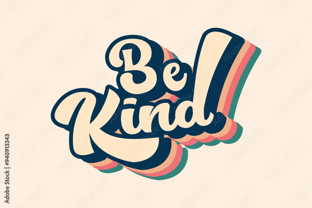 Be kind quote trendy style pink yellow typography, wavy t-shirt graphics, print, poster, banner, retro vintage, striped t-shirt design. Be kind quote trendy style pink yellow typography, wavy t-shirt graphics, print, poster, banner, retro vintage, striped t-shirt design.
