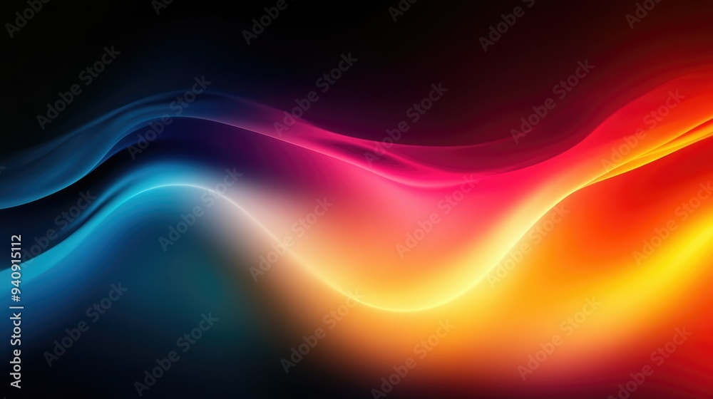 Obraz premium abstract background colors fluid liquid dark blurred with noise effect grain glowing wallpaper