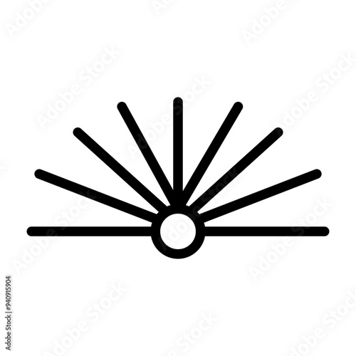 Uplifted Spirits Vector Line Icon Design