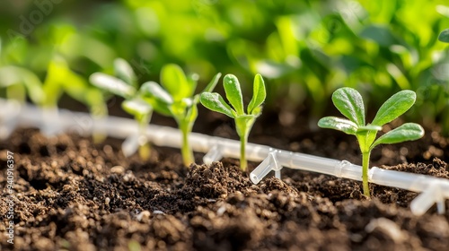 Biotechnology and GMO concept - scientist testing plant in laboratory