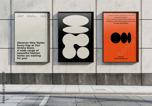 Urban Poster Mockup With Generative AI