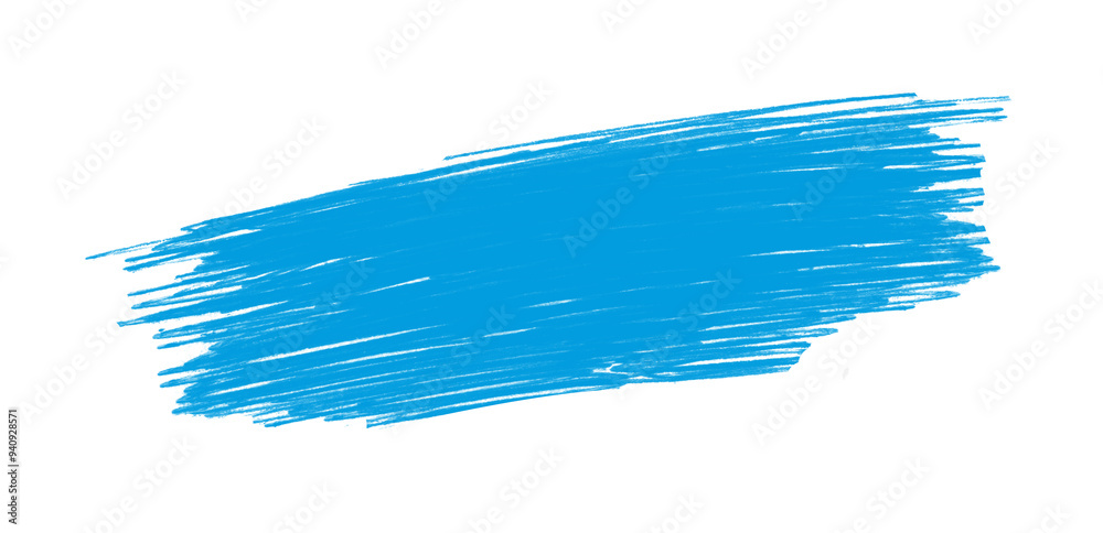 Blue pen sketch stroke with a textured, hand-drawn appearance isolated on a transparent background Blue pen sketch stroke with a textured, hand-drawn appearance isolated on a transparent background
