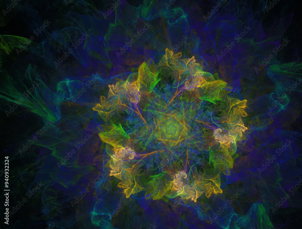 Fototapeta premium Imaginatory fractal abstract background Image