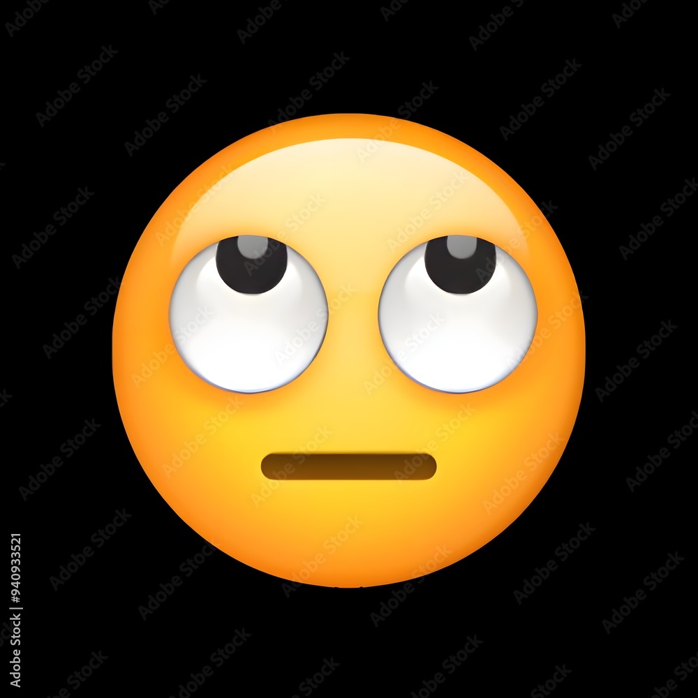 Fototapeta premium Face with Rolling Eyes Emoji 