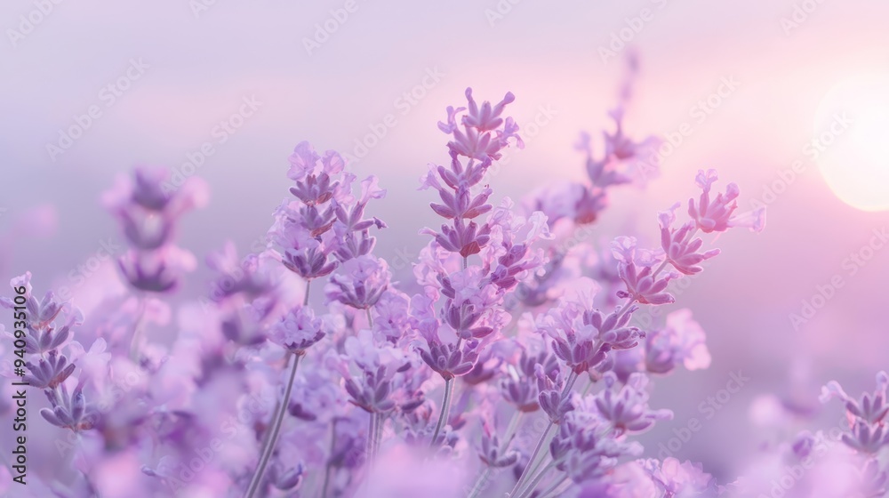 soft, out-of-focus lavender blooms soft, out-of-focus lavender blooms