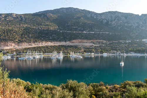 Kas Town Marina view in Turkey