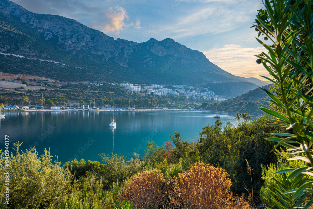 Naklejka premium Kas Town Marina view in Turkey