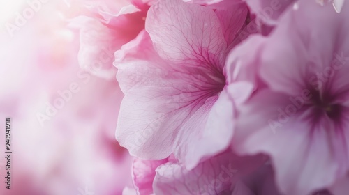 pink blooms at the front, background hues blurred with pink blossoms