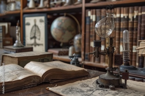 The evolution of medical science through history, AI generated