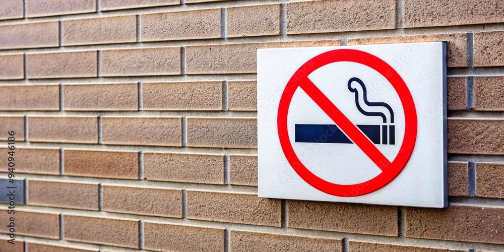 A no smoking sign posted on a wall, no smoking, prohibition, warning, health, stop, cigarette, addiction, harmful, habit A no smoking sign posted on a wall, no smoking, prohibition, warning, health, stop, cigarette, addiction, harmful, habit